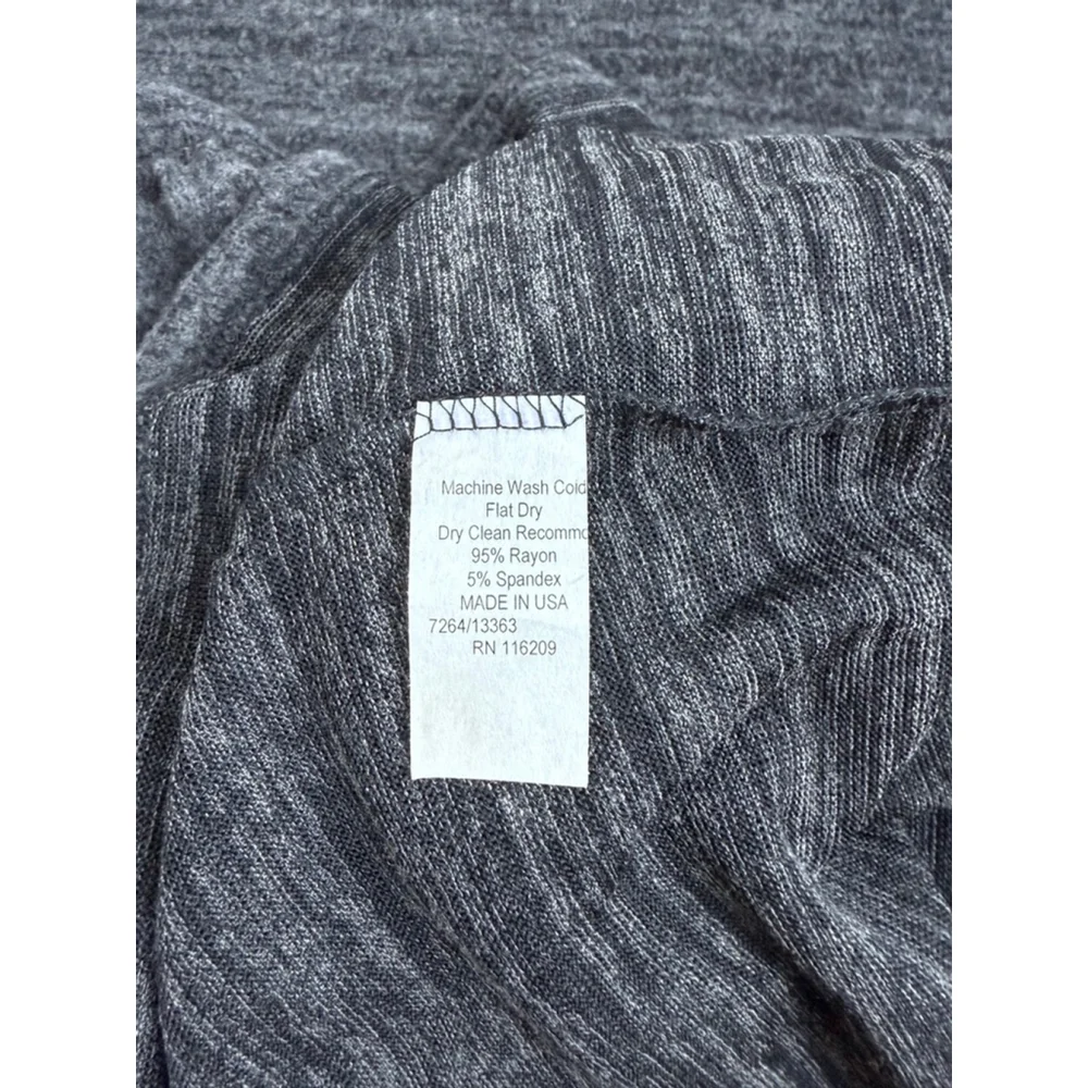 Women's Velvet Torch Grey Marled Tiered Midi Dress XL